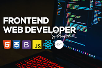 develop a responsive react js frontend website