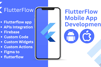 be your flutterflow mobile app developer, create custom widgets flutter flow