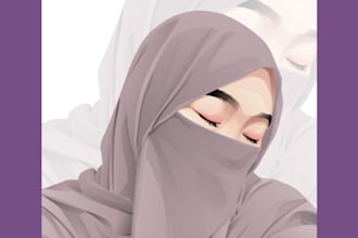 convert your photos into amazing vector portait fullbody or half body