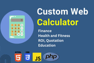 create custom calculator for your website or wordpress