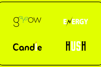 design custom text, wordmark, and letter mark logo