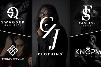 design creative luxury fashion clothing brand logo design