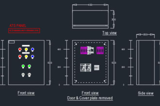 draw electrical lv panels using autocad in iee, iec standards