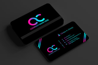 do modern, minimalist, luxury business card and logo design