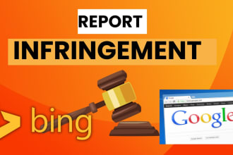 help submit copyright claims to remove data from google search and websites
