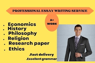 do essay in economics, history, philosophy, religion,  ethics