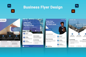 design business poster and attractive medical flyer