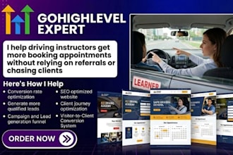 design driving school website driving instructor website driving school leads