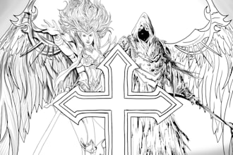 make custom tattoo designs in line art