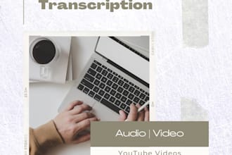transcribe an audio or video file