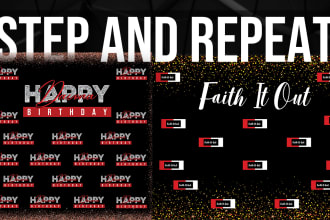 creatively make step and repeat banners