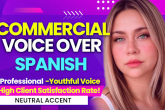 do your spanish voice over native latin american speaker