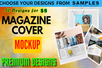 elevate your magazine cover with premium mockup designs