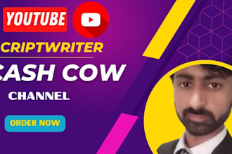 create cashcow youtube channel script