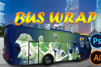 create custom vehicle wrap, cars, van, ,trailer, and bus wrap
