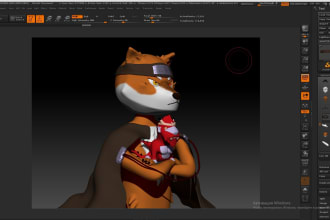 create custom stylized 3d cartoon character for games, animation or 3d printing