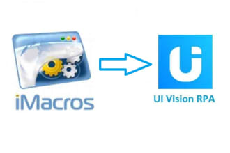 convert imacros script to UI vision rpa macro
