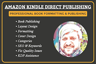 format and upload your book for amazon KDP