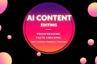 edit and proofread ai generated content
