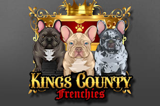 design a frenchie, kennel or dog logo