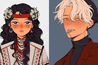 draw a anime portrait or avatar