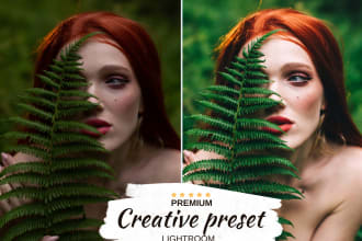 design a unique lightroom preset, lut to match your photo style