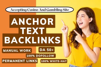 create high quality anchor text contextual dofollow  SEO link building backlinks