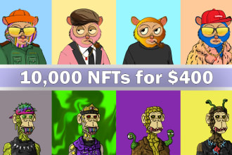 design nft art and generate nft collection with metadata