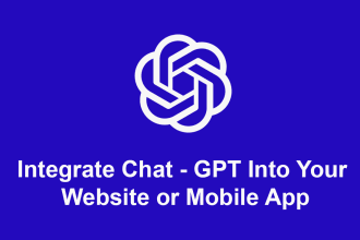 integrate chatgpt into your website or mobile app