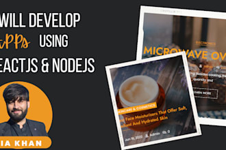 create responsive, user interfaces using reactjs and nodejs