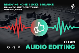 clean, edit and improve quality of your audio file