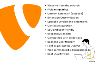 create typo3 website from scratch to good quality with SEO,