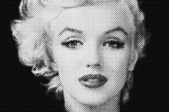 make vector halftone image portrait for screen printing