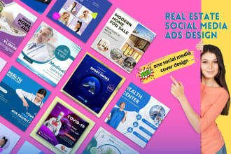design real estate postcard, handyman, cleaning business flyer in 24hrs