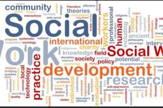 do social work research, articles and summaries