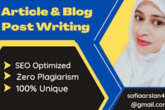 be your SEO friendly blog post content writing expert