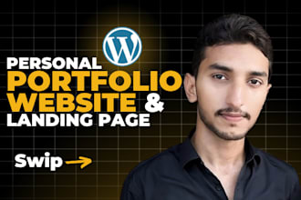 create a custom personal, resume or portfolio website in wordpress