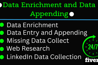 do data enrichment, data appending and missing data collection