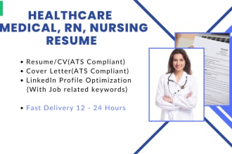 rewrite edit medical nursing rn resume cover letter linkedin