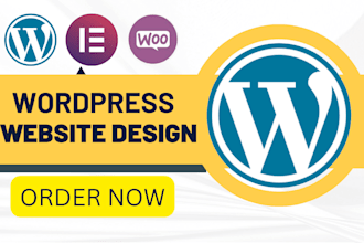 build modern and responsive wordpress website by elementor