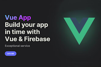 build a web app with vue