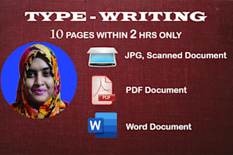 do fast typewrite copy from pdf, image to word, retype any documents