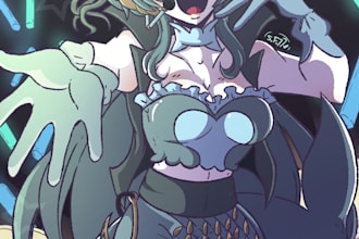 draw your oc in anime style, fanart