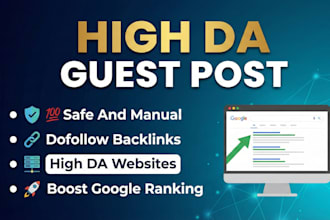 publish a high da guest post with dofollow SEO backlinks