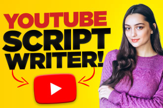 do video script writing for youtube channel