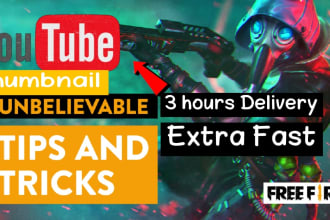 create amazing gaming youtube thumbnails in 3 hours