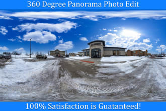 360 degree photo stitch and sky replacement