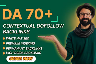 do white hat SEO with high quality contextual dofollow backlinks