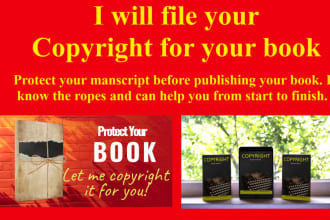 file the copyright paperwork for your book under your name