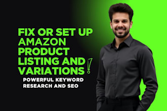 professionally set up amazon seller account product listings